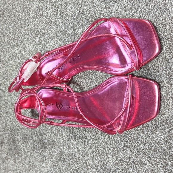 Katy Perry The Marcy Mule Sandals Metallic Pink Size 8 NEW - Picture 3 of 7